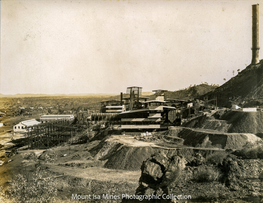Smelter looking south, Mount Isa Mines, September 1930