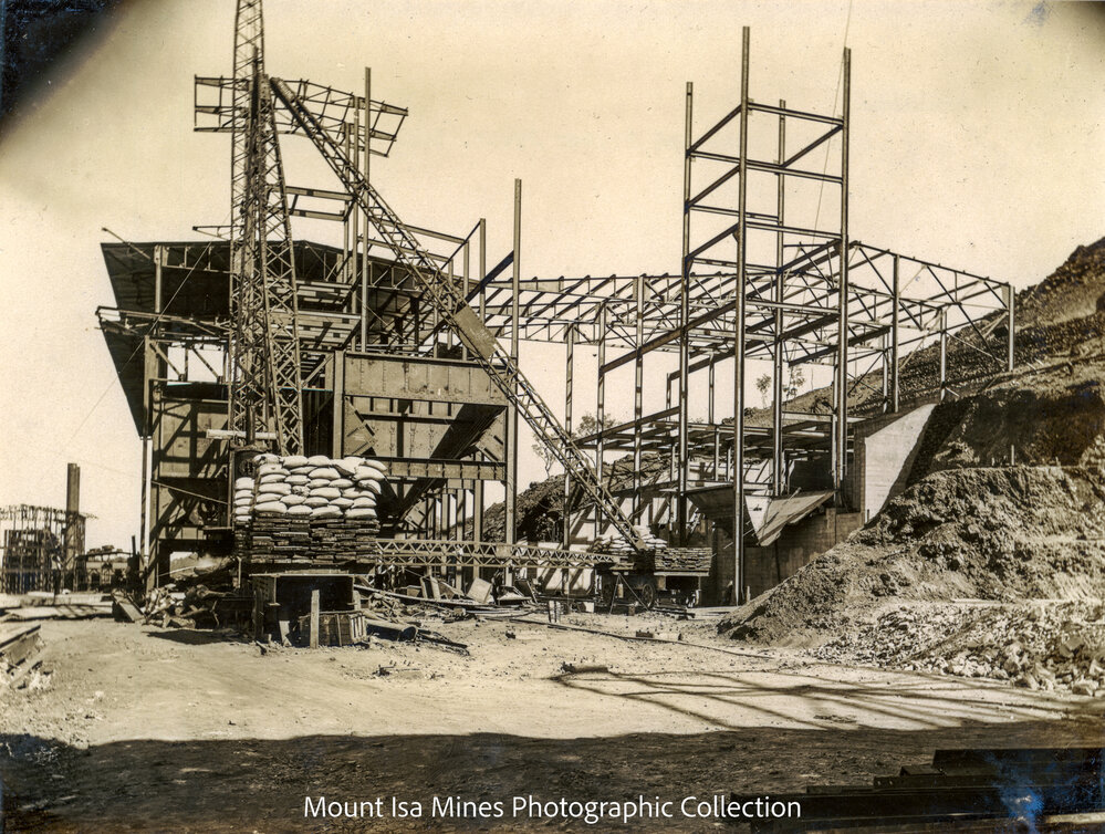 Smelter storage bins and Filter Plant, Mount Isa Mines, March 1930