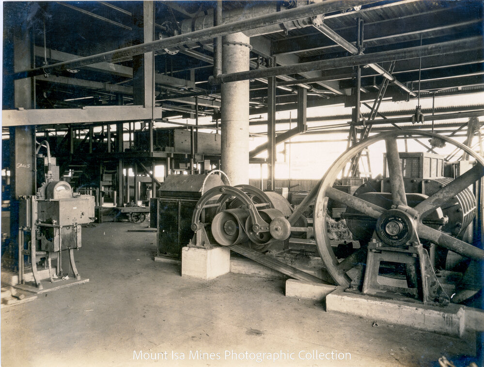 Mill basement roots blower for Callow McIntosh cells, Mount Isa Mines, February 1931
