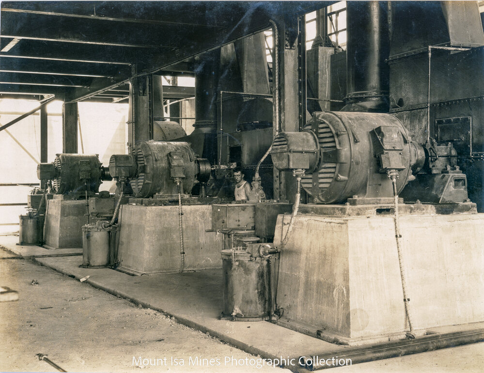 Sintering Plant exhaust fans for Dwight and Lloyd machines, Mount Isa Mines, February 1931