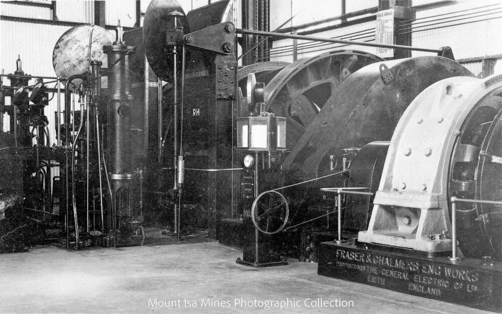 Urquhart Shaft hoist, Mount Isa Mines, May 1932