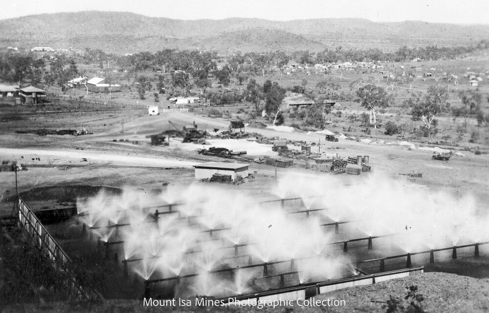 Mines Power Station spray ponds, Mount Isa Mines, April 1932