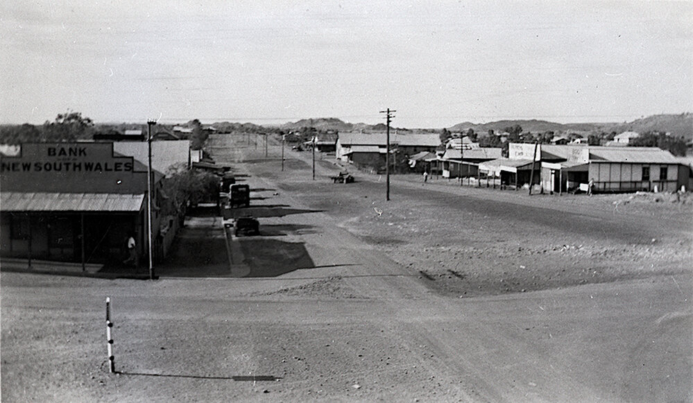 Miles and Marian Streets, Mount Isa City, c.1948