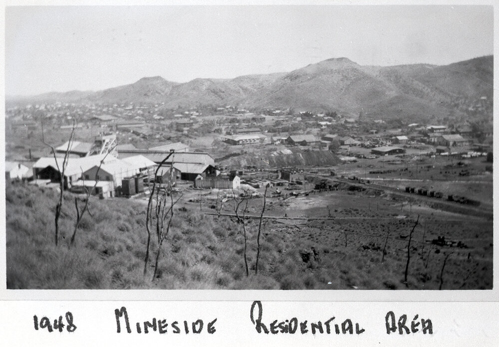 Man and supply area, Mount Isa Mines, c.1948