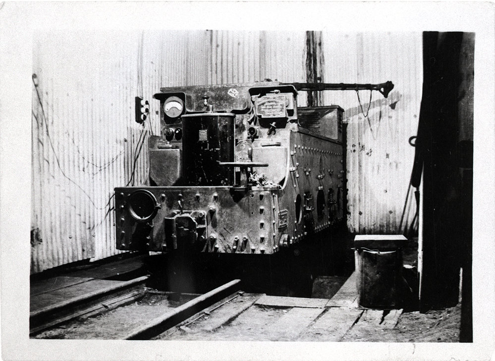 Electric haulage mule, Mount Isa Mines, c.1948 