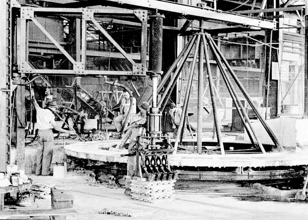 Casting lead, Mount Isa Mines, c.1950 
