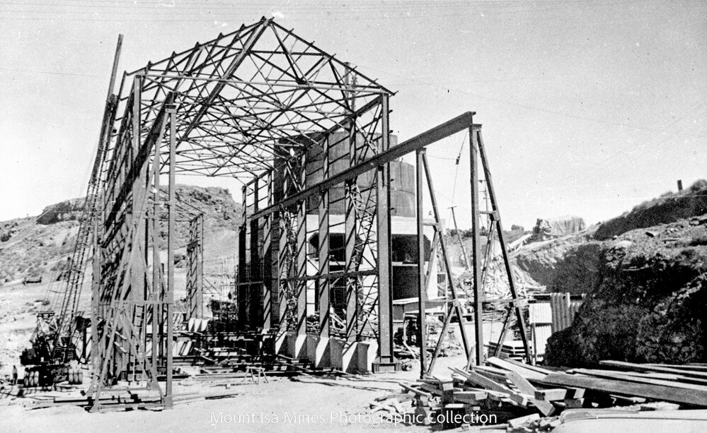 Lead and copper crushing plant, Mount Isa Mines, c.1950