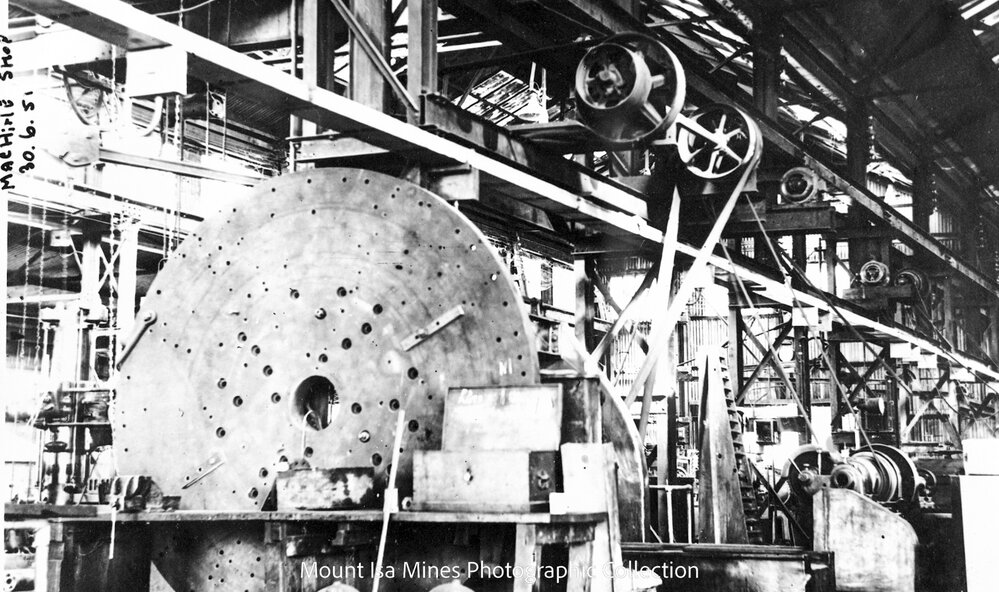 Machine Shop, Mount Isa Mines, June 1951 