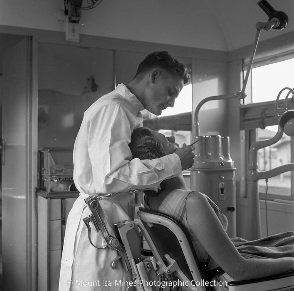 Railway dentist at Mount Isa, June 1958