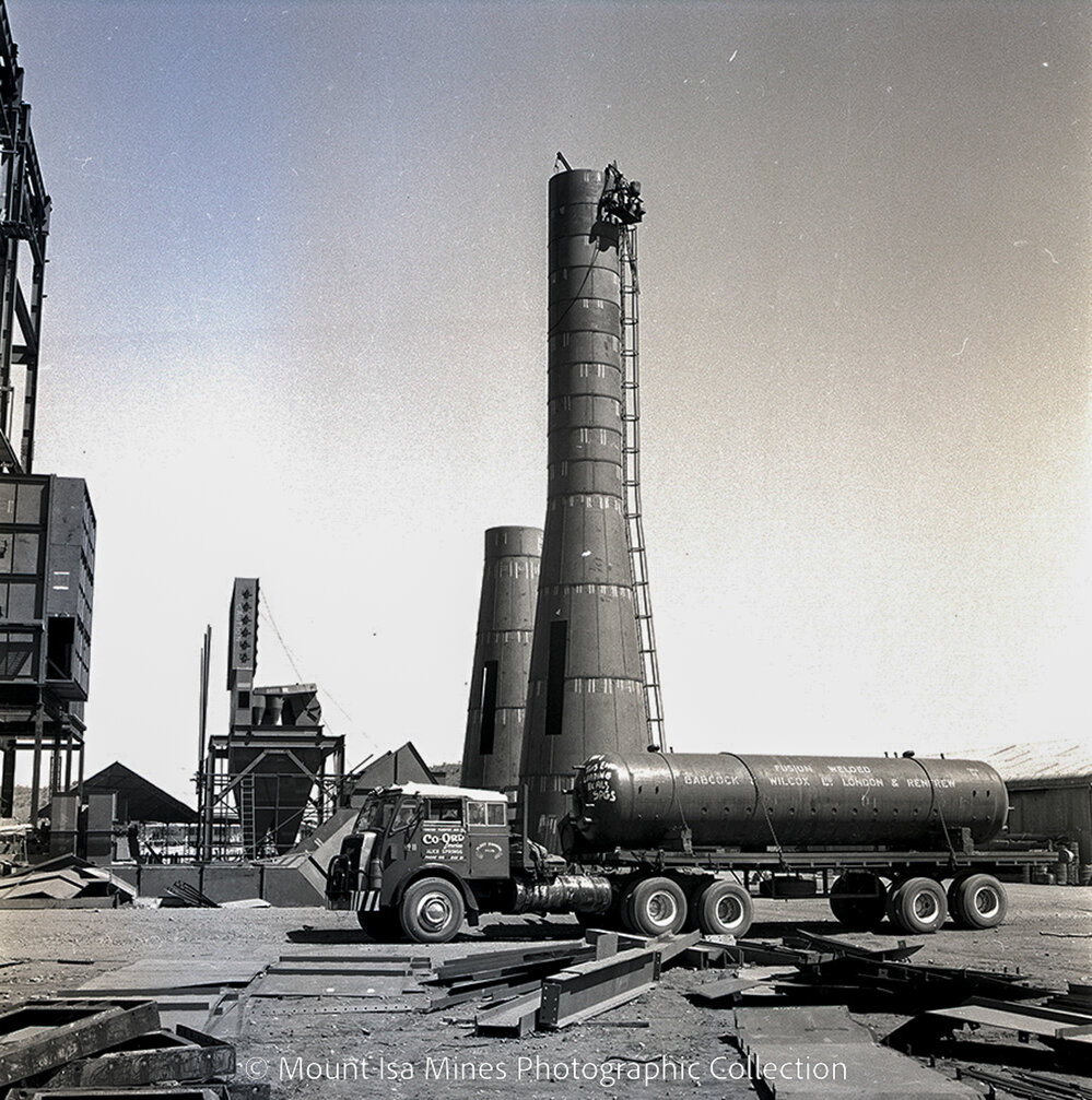 Mica Creek Power Station under construction, September 1958