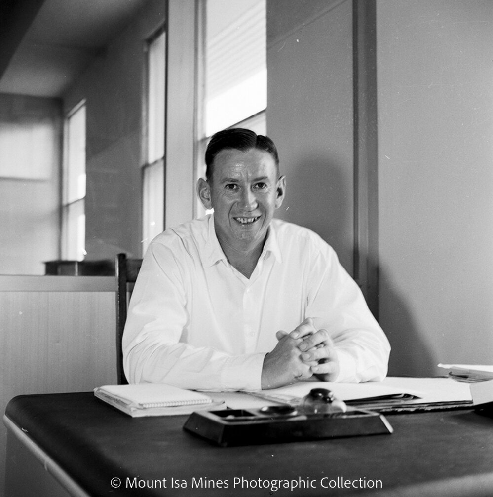 W. K. (Bill) Ellwood in MIMAG Office, January 1959