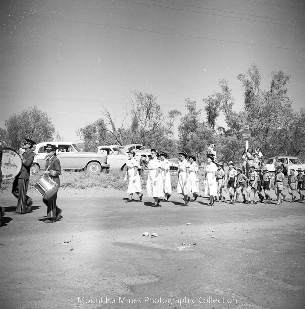 Anzac Day March, Mount Isa City, April 1959
