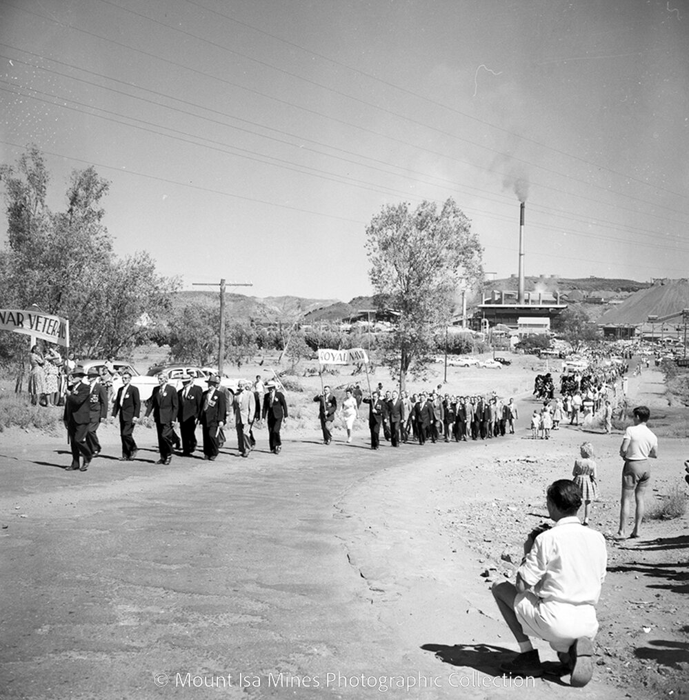 Anzac Day March, Mount Isa City, April 1959
