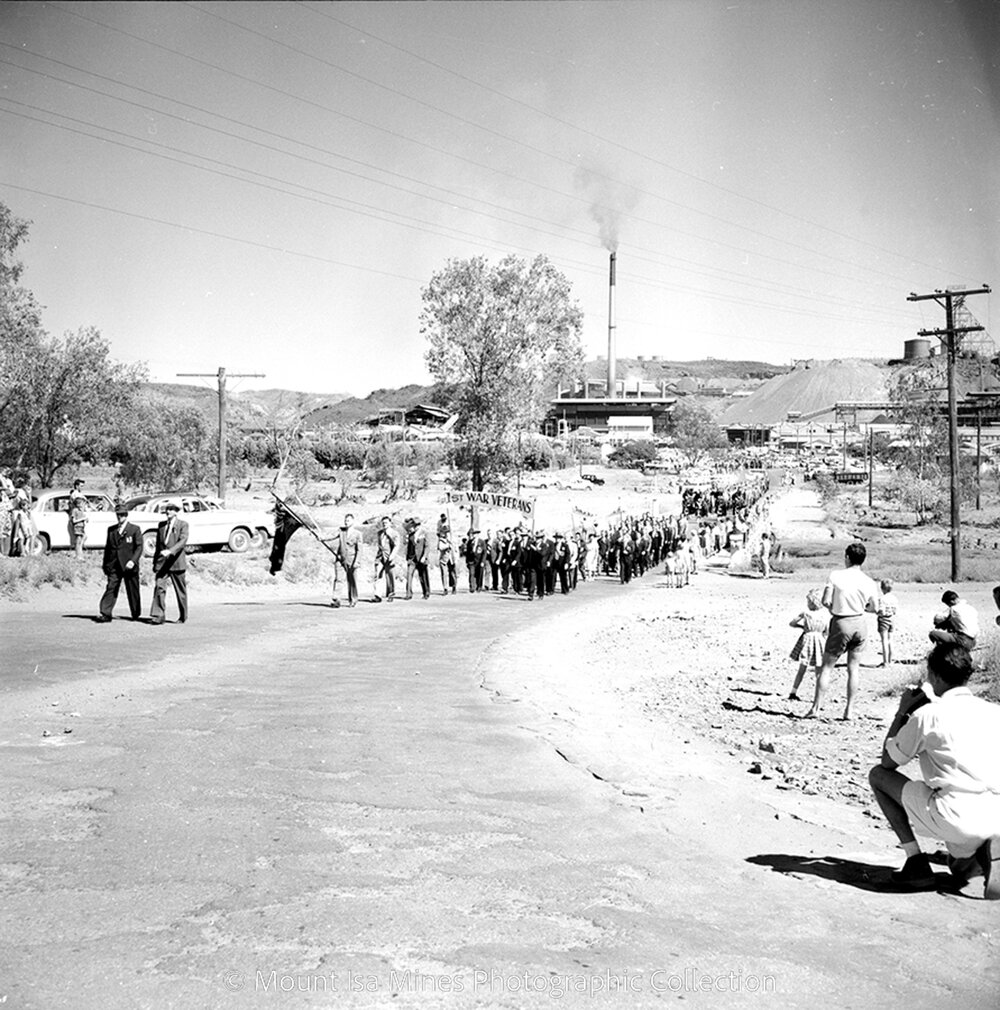 Anzac Day March, Mount Isa City, April 1959
