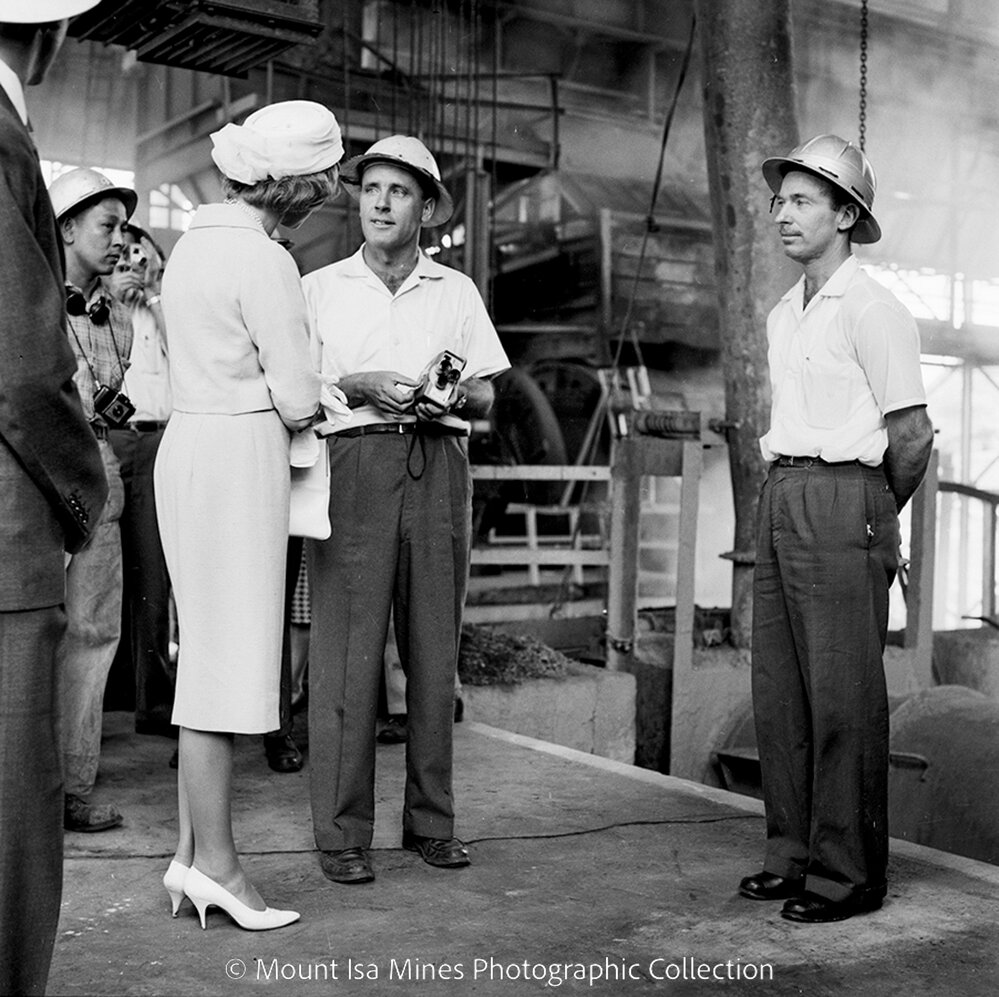 Princess Alexandra visits Mount Isa, August 1959