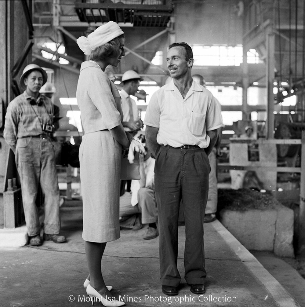 Princess Alexandra visits Mount Isa, August 1959