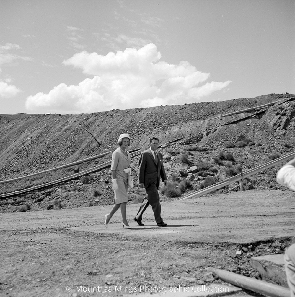 Princess Alexandra visits Mount Isa, August 1959