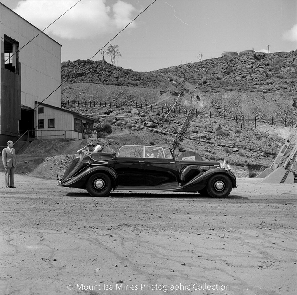 Princess Alexandra visits Mount Isa, August 1959