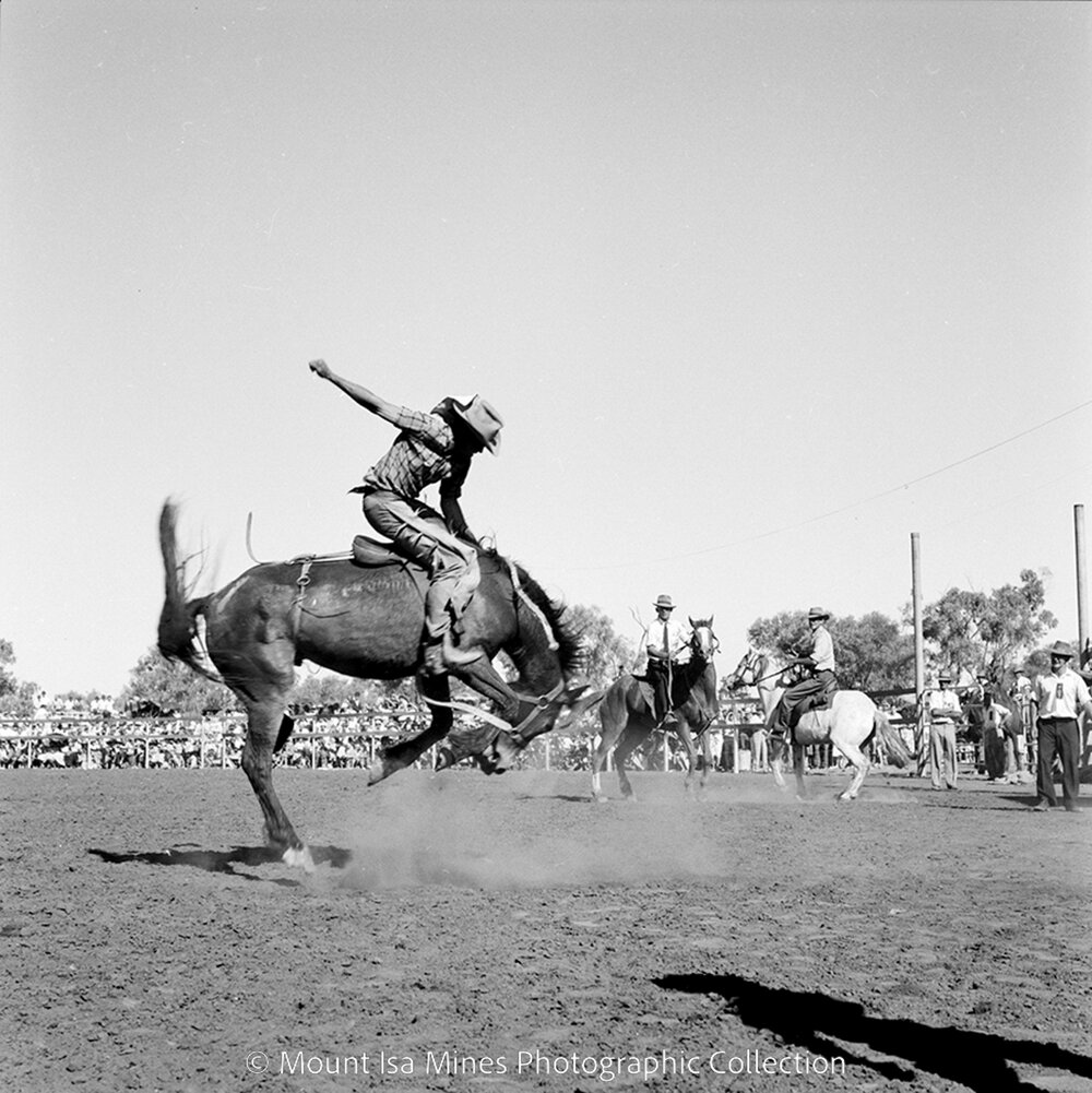 Mount Isa Rotary Rodeo, Spear Creek, September 1959