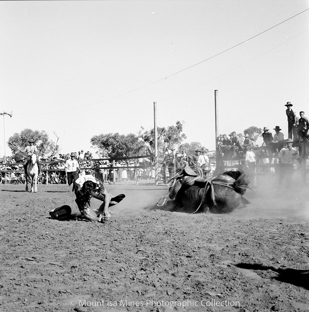 Mount Isa Rotary Rodeo, Spear Creek, September 1959