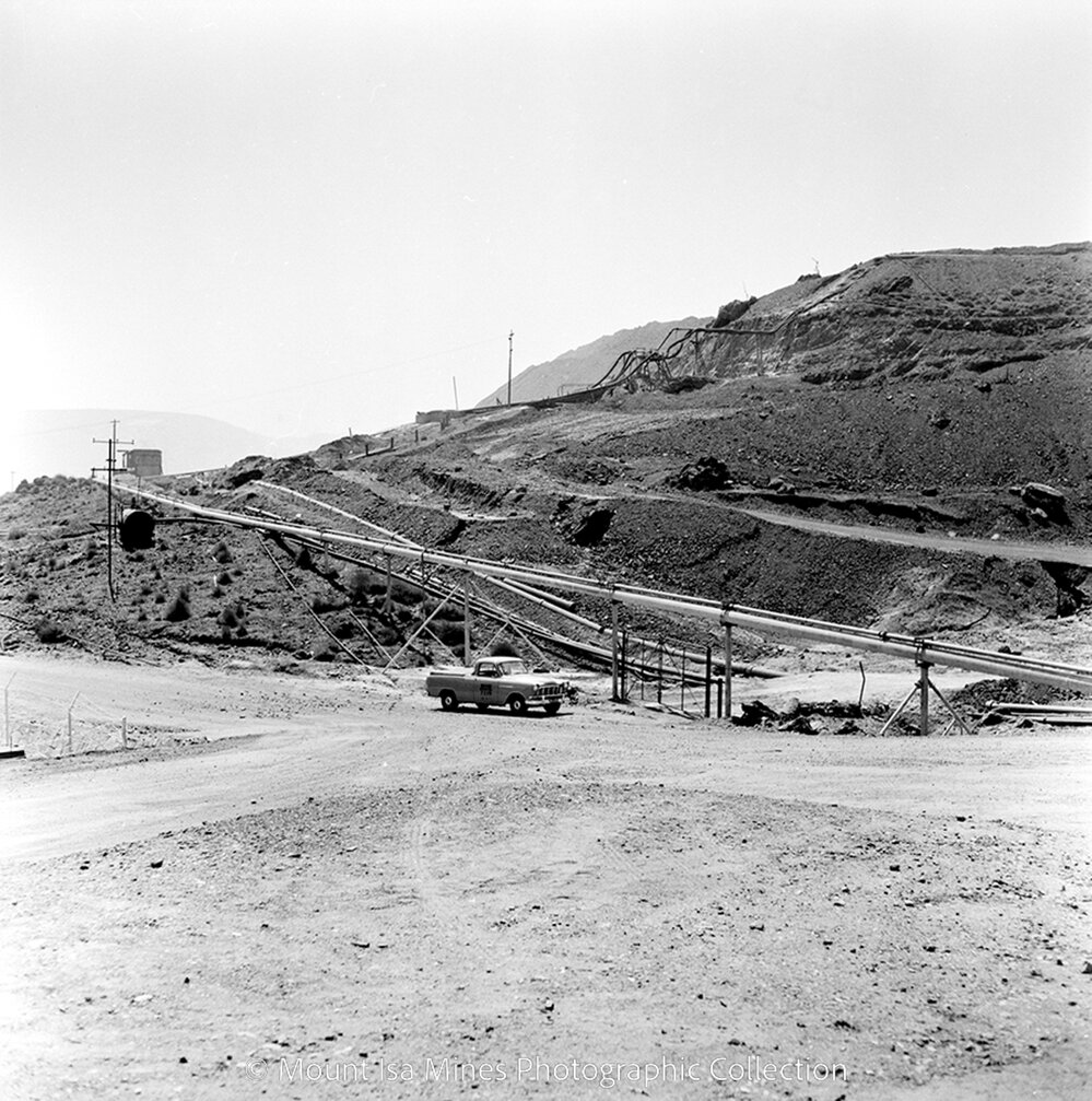 Ground for new K57/R62 Ore Shaft, Mount Isa Mines, September 1959