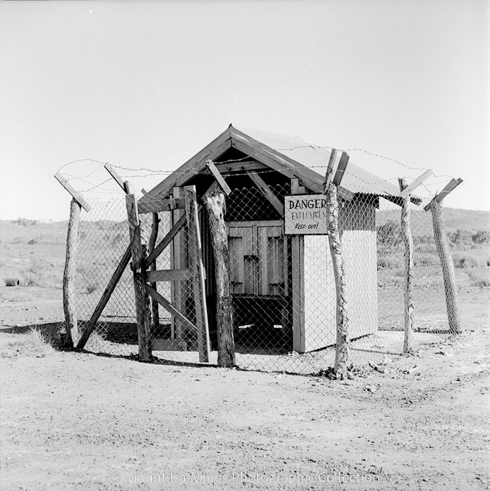 Explosives storage, September 1959