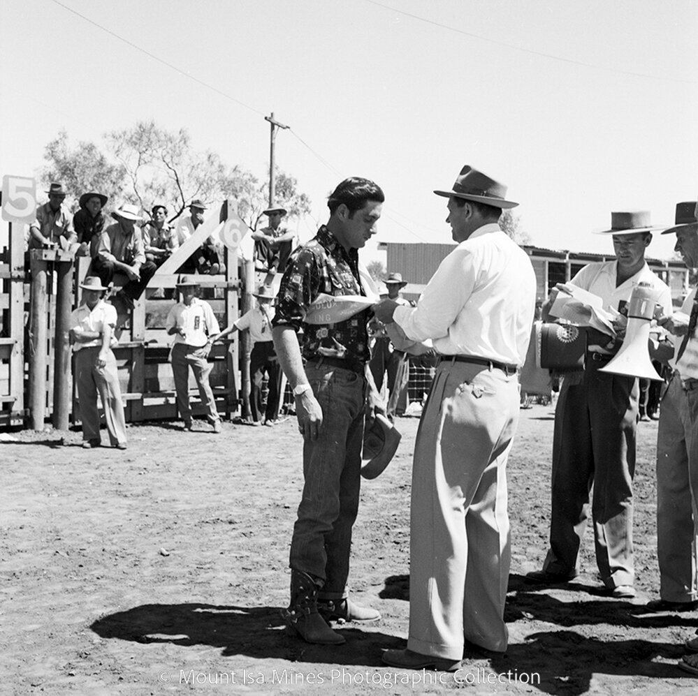 Mount Isa Rotary Rodeo, Spear Creek, September 1959