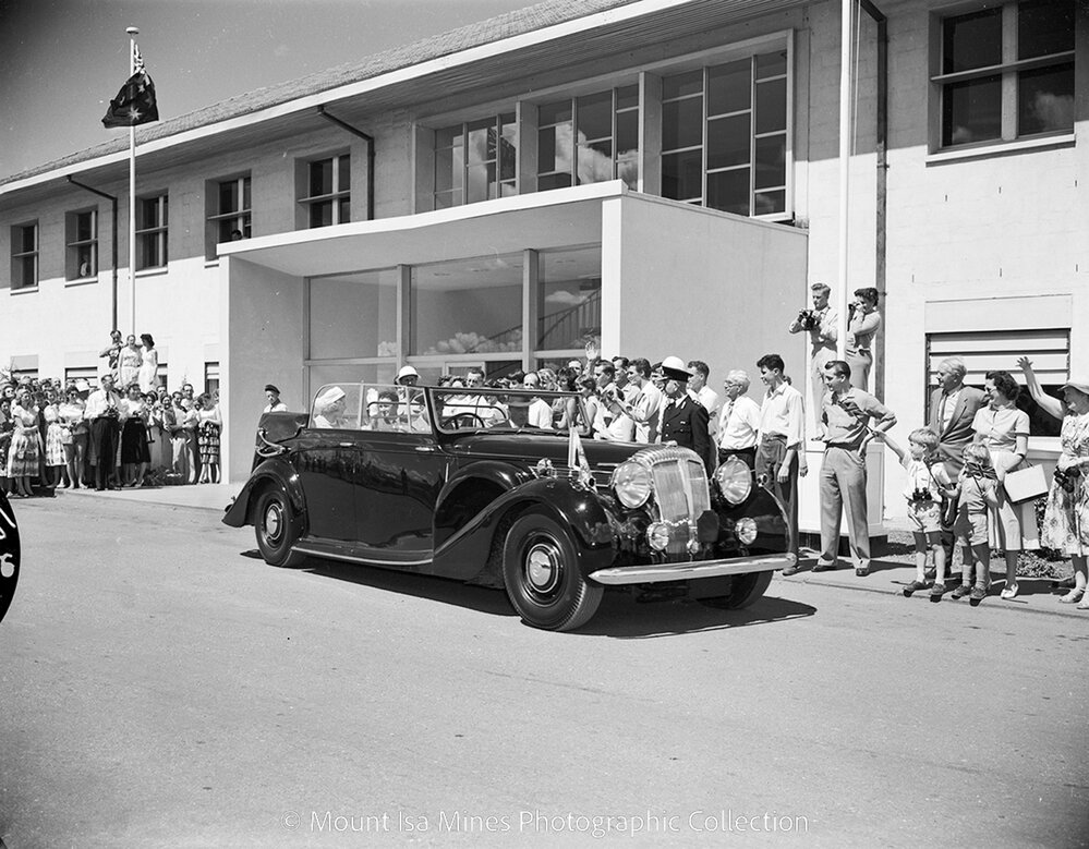 Princess Alexandra visits Mount Isa, August 1959