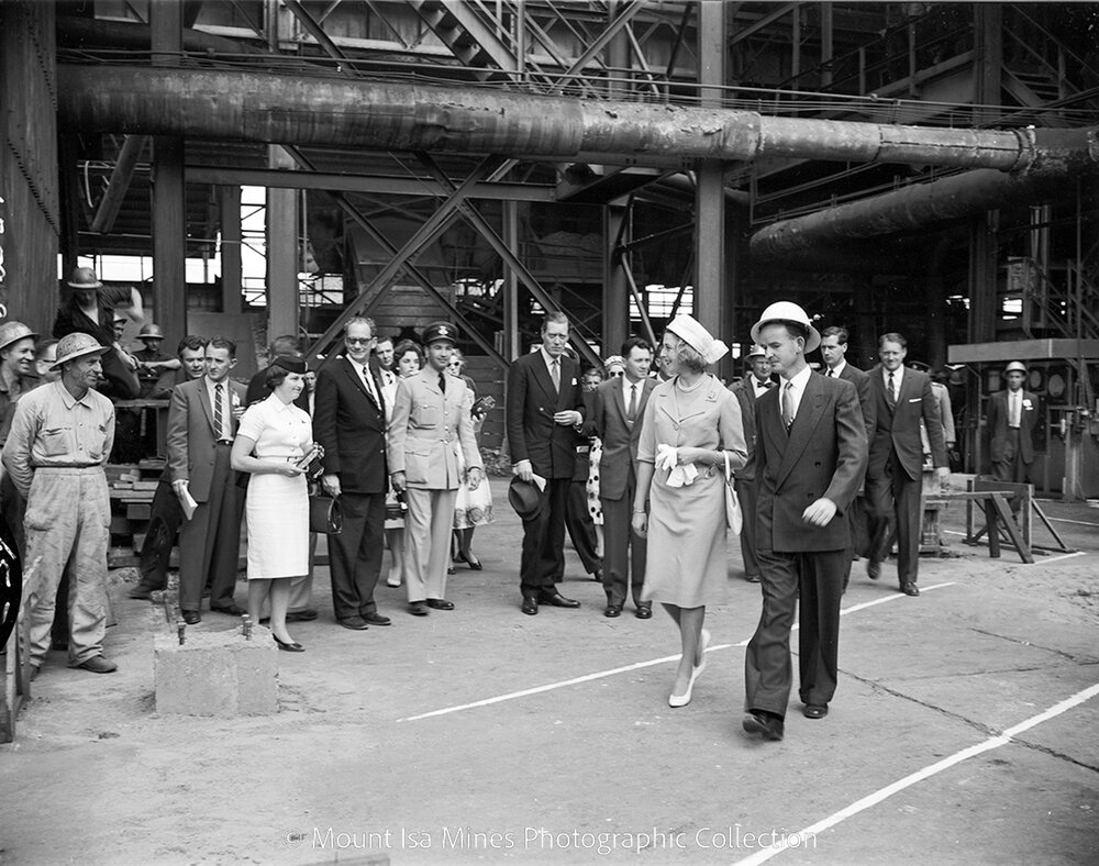 Princess Alexandra visits Mount Isa, August 1959