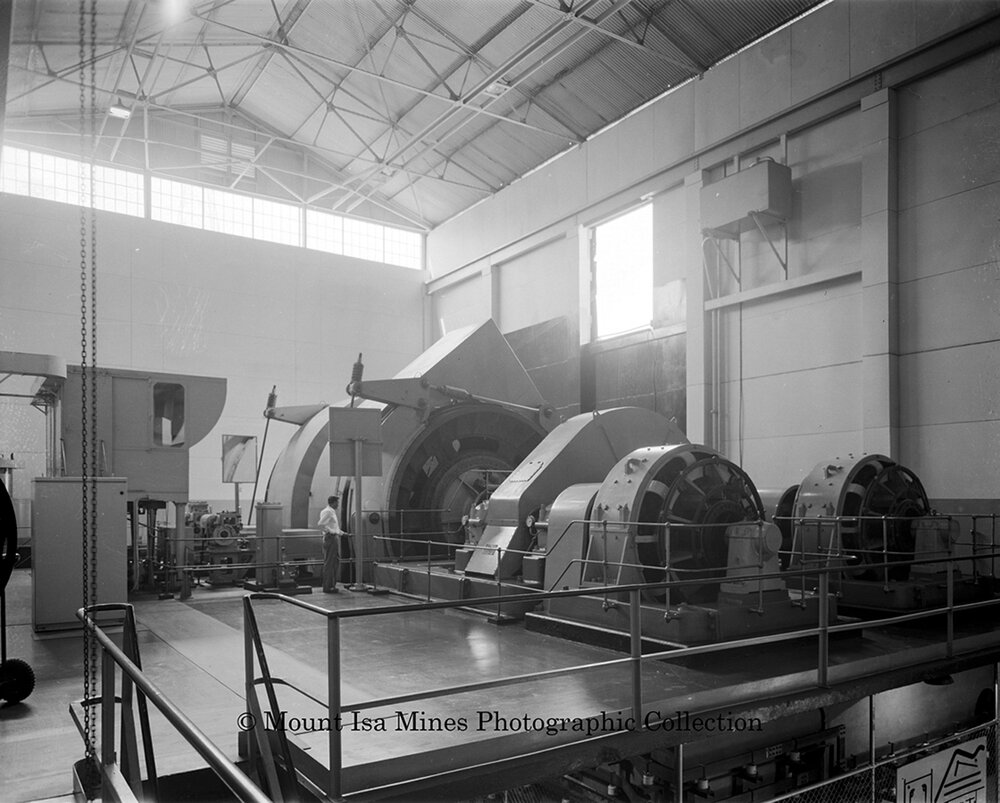 No 2 Ore Shaft Winder, Mount Isa Mines, October 1959