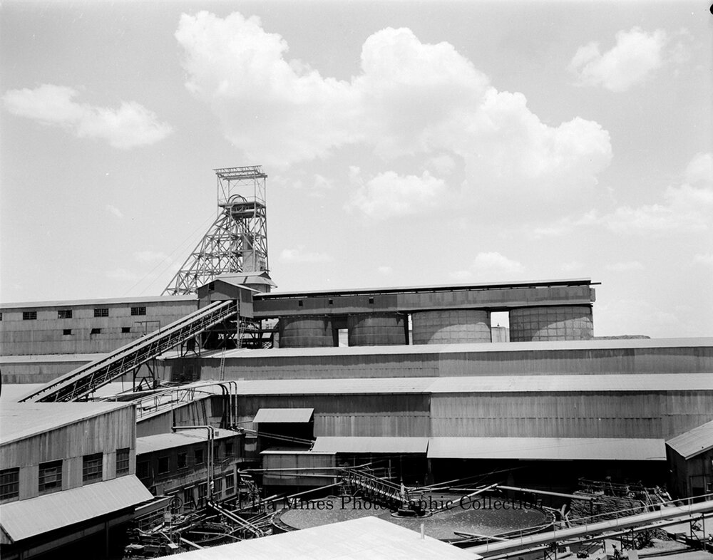 Mill and ore bins, Mount Isa Mines, December 1959