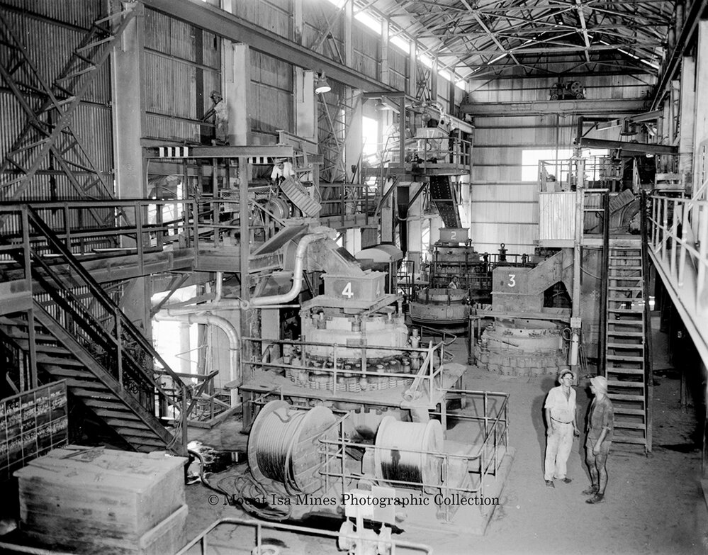 Crushing and screening at Mill, Mount Isa Mines, December 1959