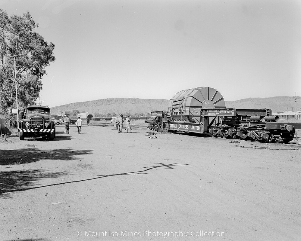 Stator for Mica Creek Power Station, Alice Springs, February 1959
