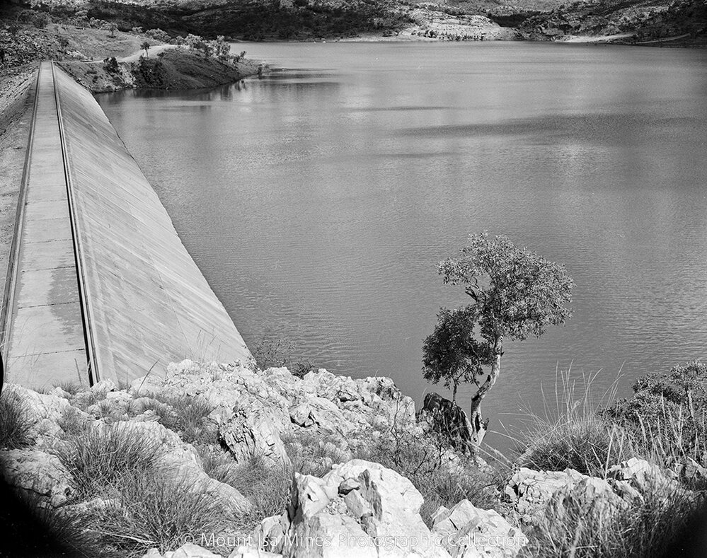 Leichhardt Dam, Lake Moondarra, April 1959