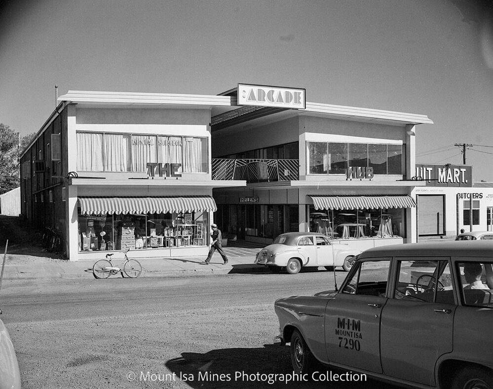 The Hub Arcade, Mount Isa City, April 1959