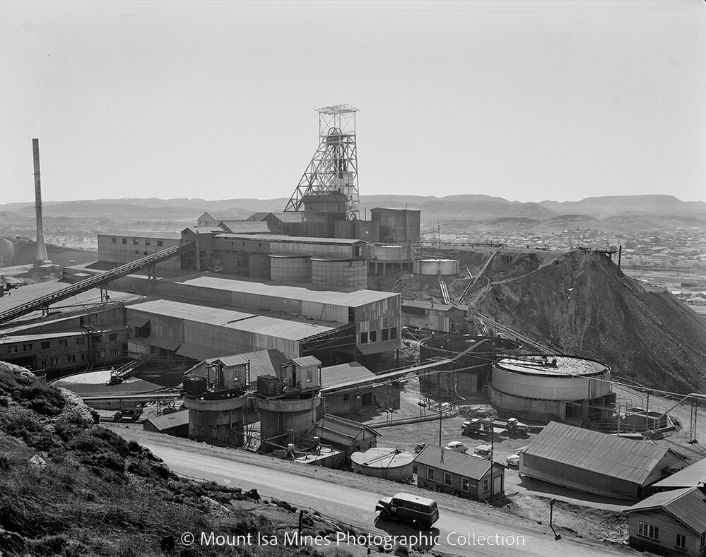 No 1 Concentrator expansion, Mount Isa Mines, April 1959