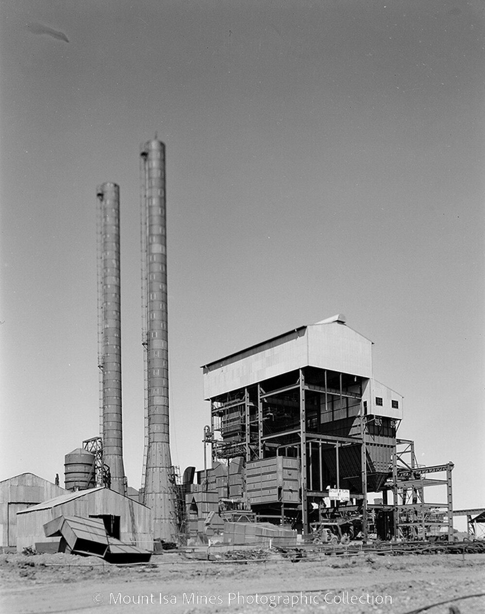 Mica Creek Power Station under construction, April 1959