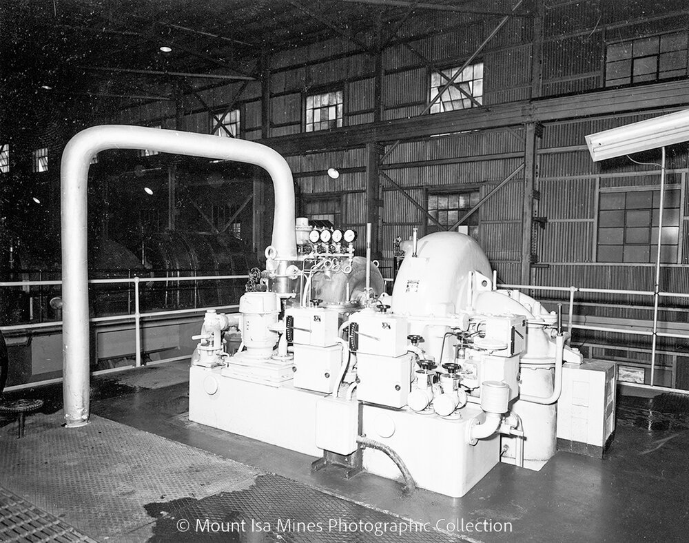 Mines Power Station turbo blower, Mount Isa Mines, May 1959