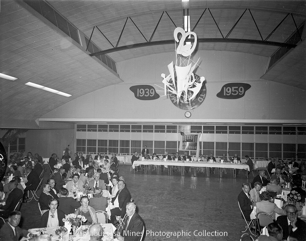 20 Year Club Dinner of Mount Isa Mines Limited, Mineside, June 1959