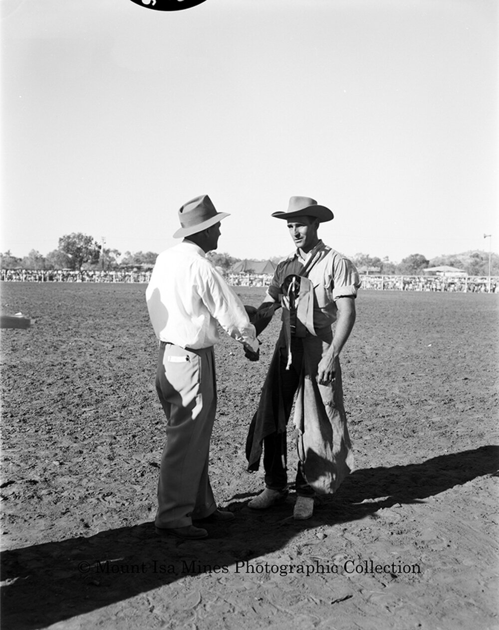 Mount Isa Rotary Rodeo presentation, Spear Creek, September 1959