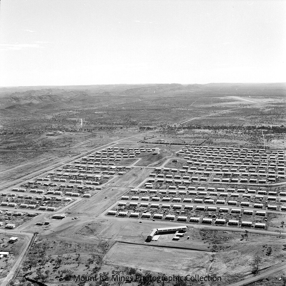 Aerial view of Soldiers Hill, July 1959