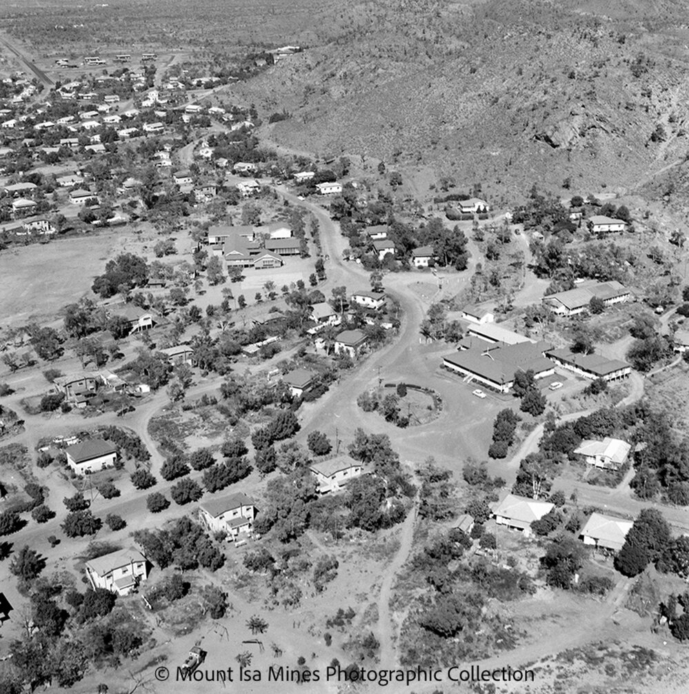 Hilton Hall and Isa Mine State School, Mineside, July 1959
