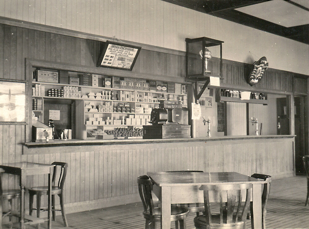 Clubhouse interior view, Mineside, c.1932