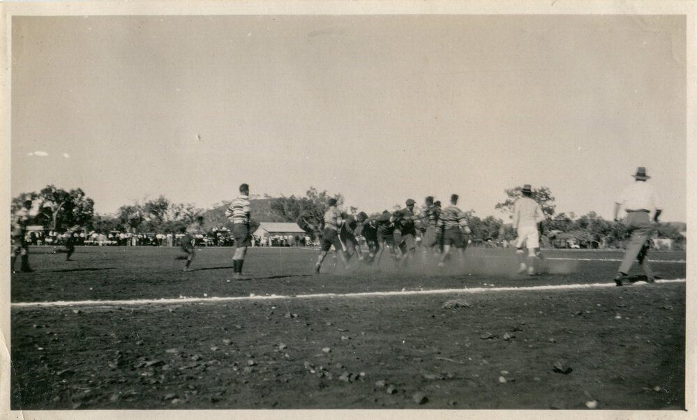 Football match, Townside, c.1931