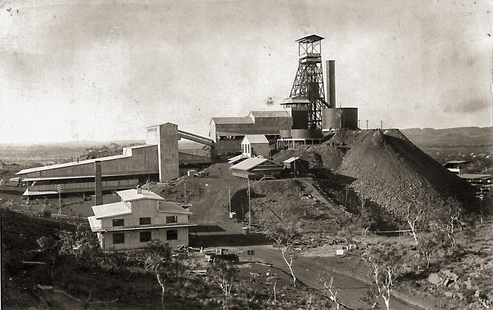 Urquhart Shaft Headframe and Assay Building, Mount Isa Mines, c.1932