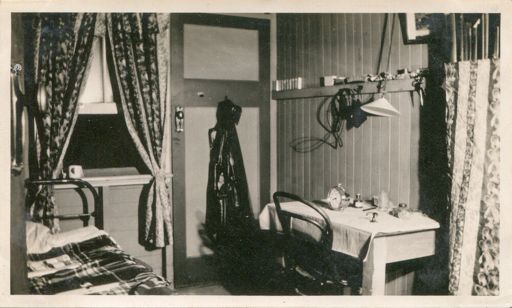 Interior of a dormitory, Mineside, c.1931