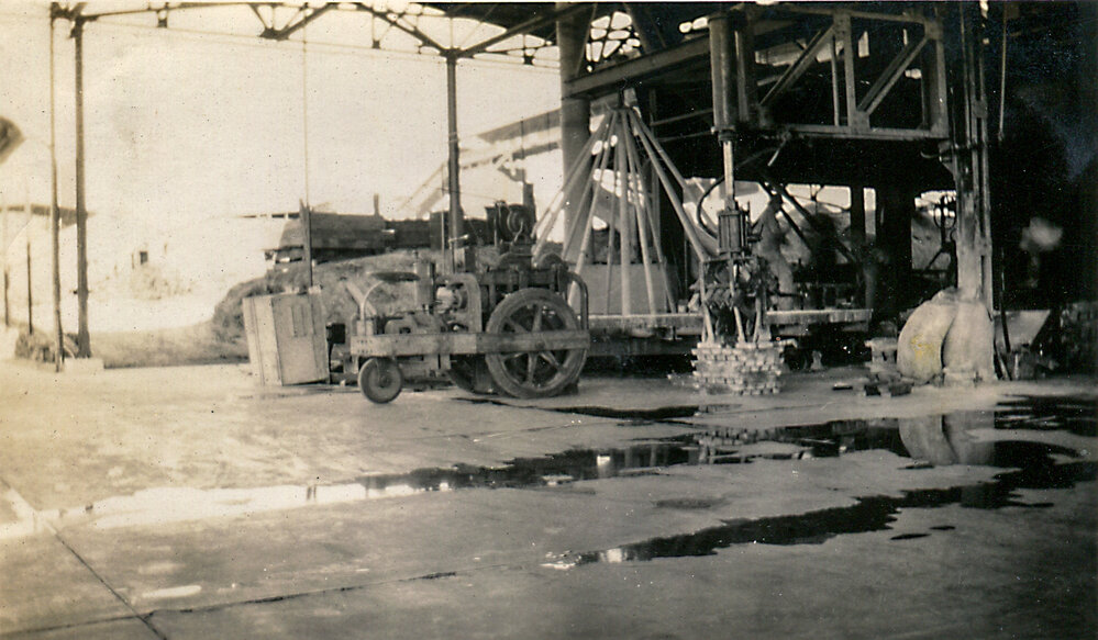 Lead loading buggy at Lead Smelter, Mount Isa Mines, c.1931