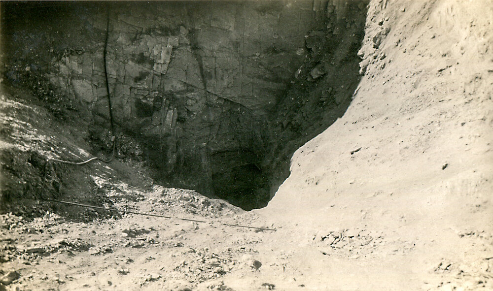 Glory hole at Black Star, Mount Isa Mines, May 1931
