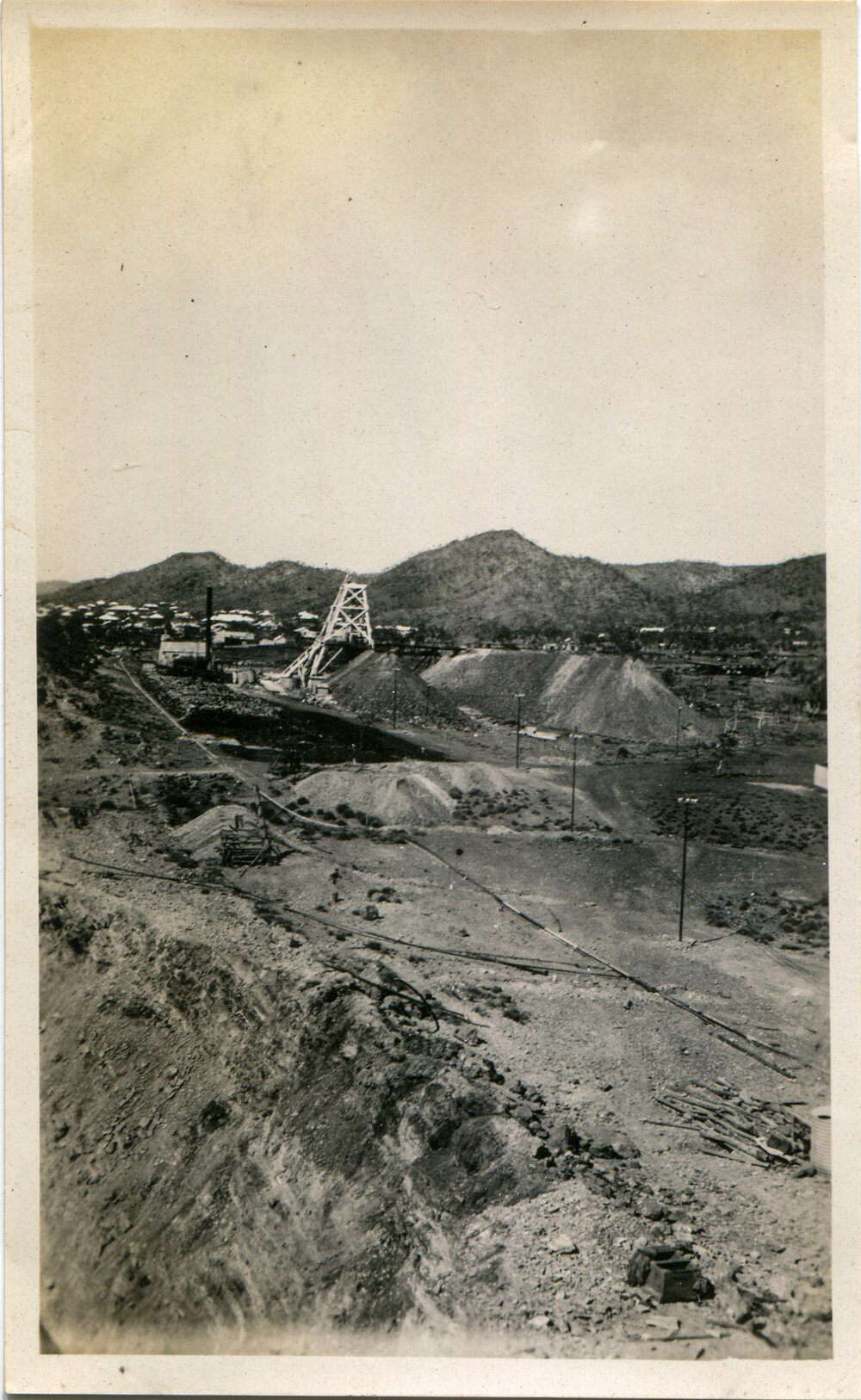 Davidson Shaft at Black Star ore body, Mount Isa Mines, c.1932