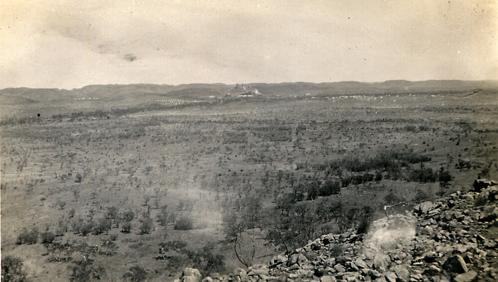 Looking west from 4 Mile Hill towards Mount Isa, c.1932